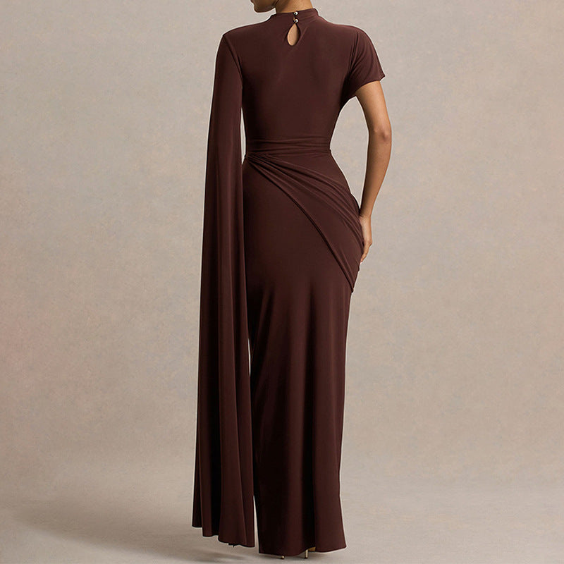 Damen Elegantes Kleid mit einzigartigem Drapierungsdesign R&B