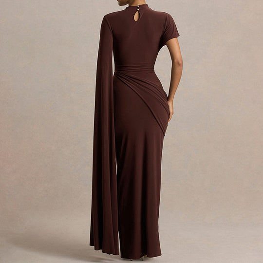 Damen Elegantes Kleid mit einzigartigem Drapierungsdesign R&B