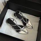 Damen Elegante Sandalen mit modischem Schnitt und hochwertigem, glänzendem Obermaterial R&B
