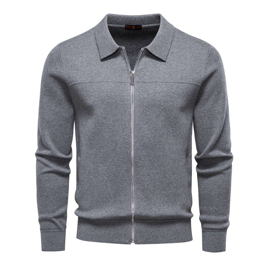 Herren modische Freizeitjacke mit hochwertigem Reißverschluss