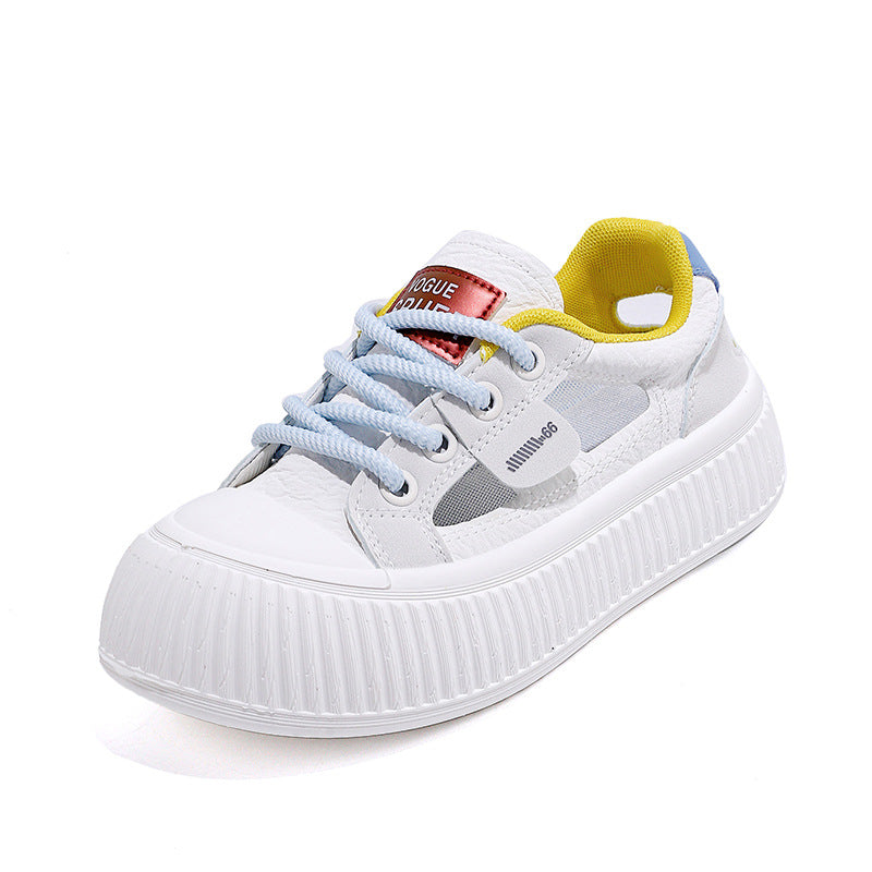 Damen modische Sneakers mit hochgezogener Sohle und atmungsaktiver Struktur R&B