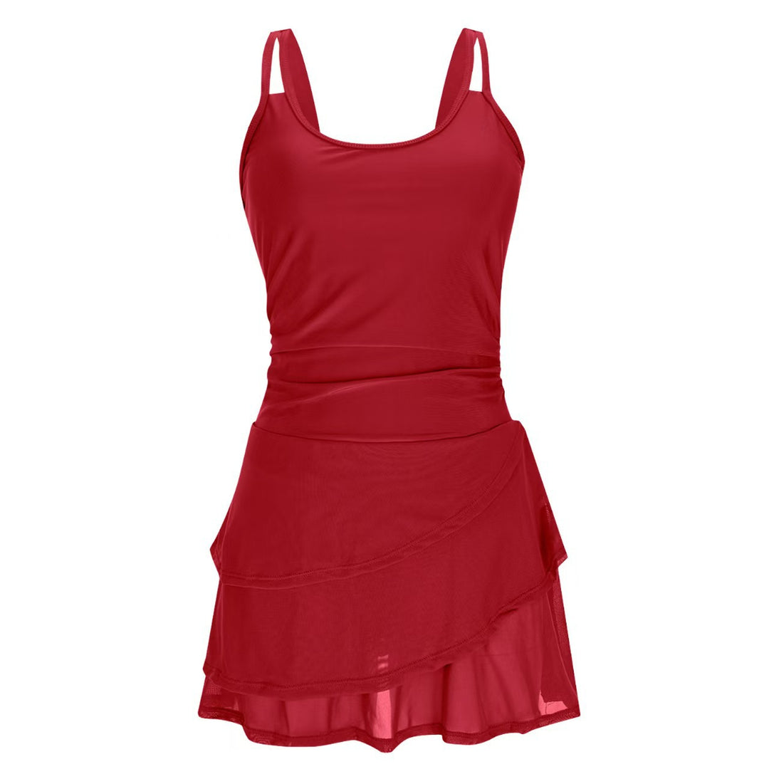 Damen Sportliches Schwimmdress mit elegantem Rock R&B