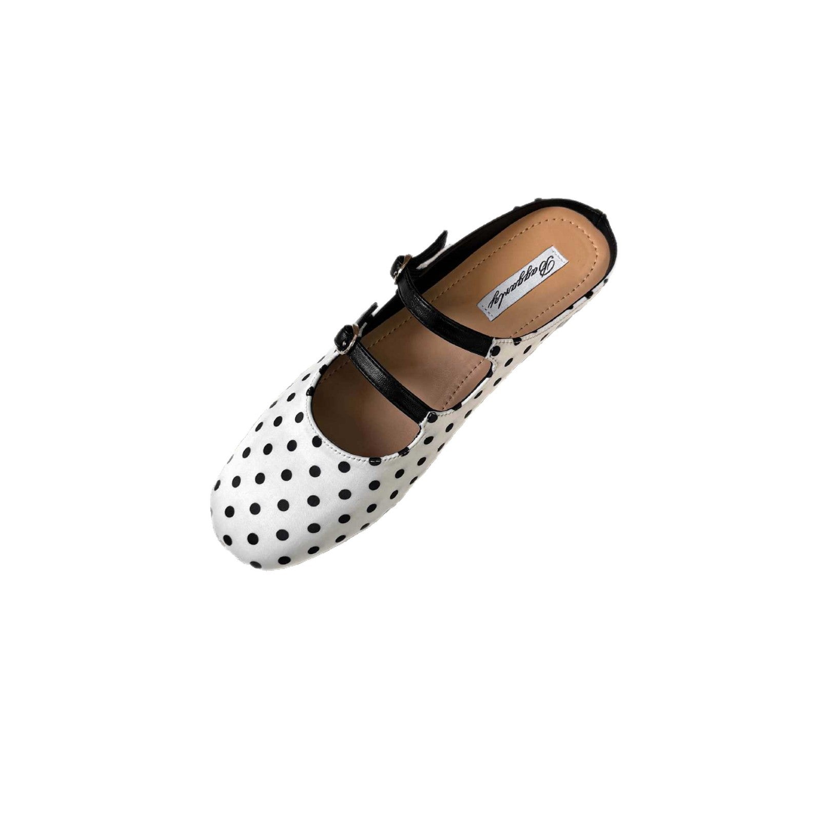 Damen Elegante Ballerinas mit dekorativen Schnallen und gepunktetem Design