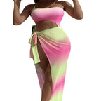 Damen Cut-Out Strandkleid