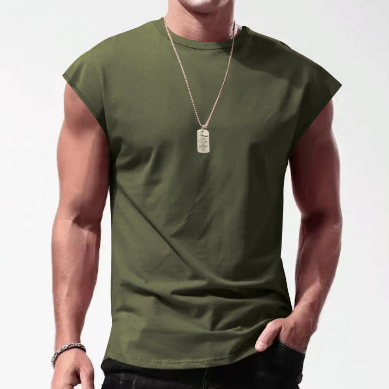 Herren Ärmelloses Sportshirt aus atmungsaktivem Material mit stylischem Design R&B