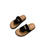 Damen modische Flip-Flops mit elegantem Riemendesign EB