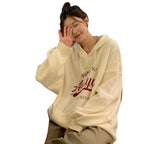 Damen Hoodie mit modernem Schriftzug und lässiger Passform