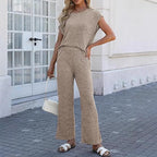 Damen gestrickter Zweiteiler-Anzug R&B