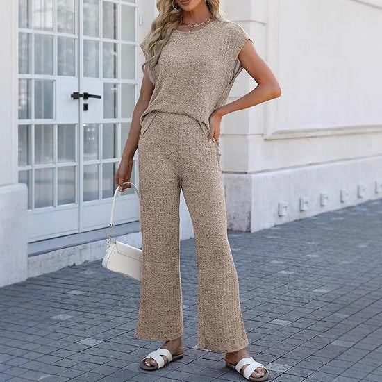 Damen gestrickter Zweiteiler-Anzug R&B