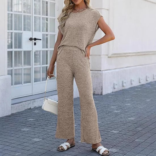 Damen gestrickter Zweiteiler-Anzug R&B