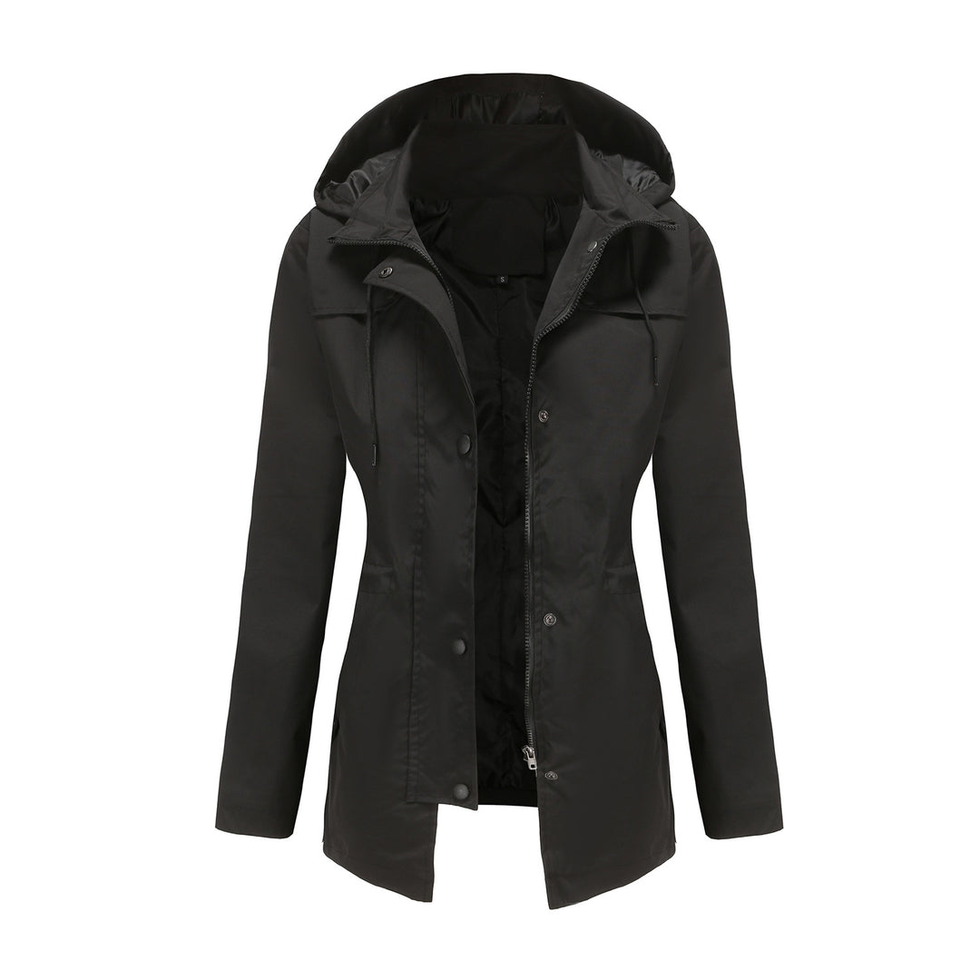 Damen wetterfeste Freizeitjacke mit verstellbarer Kapuze R&B