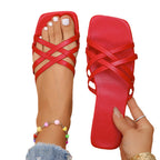 Damen Leder Riemchensandalen R&B