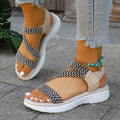 Damen Sportliche Riemchensandalen mit verstellbarem Klettverschluss R&B