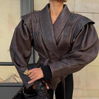Damen blazer mit dekorativen Schnürungen R&B