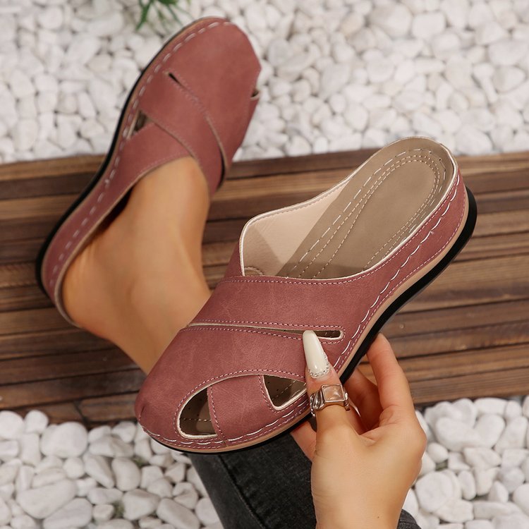 Damen Clogs mit atmungsaktiven Cut-Outs und rutschfester Sohle R&B