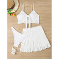 Damen Bikini-Set mit Oberteil und rüschigem Rock R&B