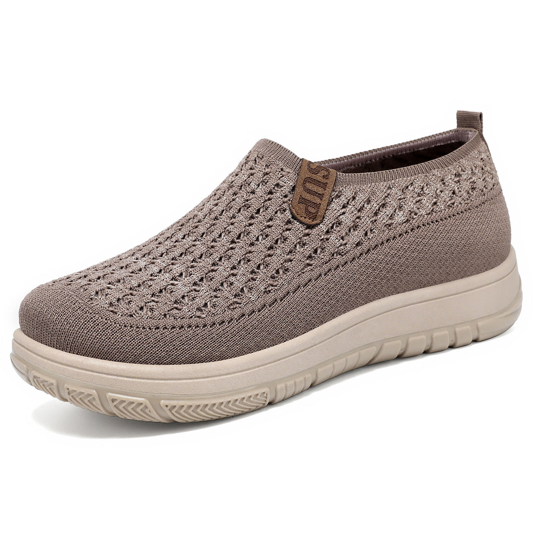 Damen Bequeme Slip-On Sneakers mit luftdurchlässigem Obermaterial R&B