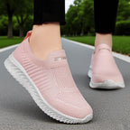 Damen Leichte Slip-On Freizeitschuhe mit atmungsaktivem Strickdesign R&B