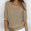 R&B | Lässiger Strickpullover mit Weitem Ausschnitt Weich und Bequem Perfekt für Den Alltag