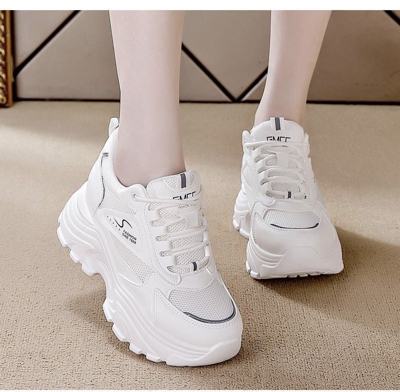 Damen High-Top Sneakers mit trendigem Chunky-Design und atmungsaktiver Obermaterialkombination R&B
