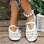 Damen komfortable Halbschuhe mit atmungsaktivem Design und verstellbarem Riemchen R&B