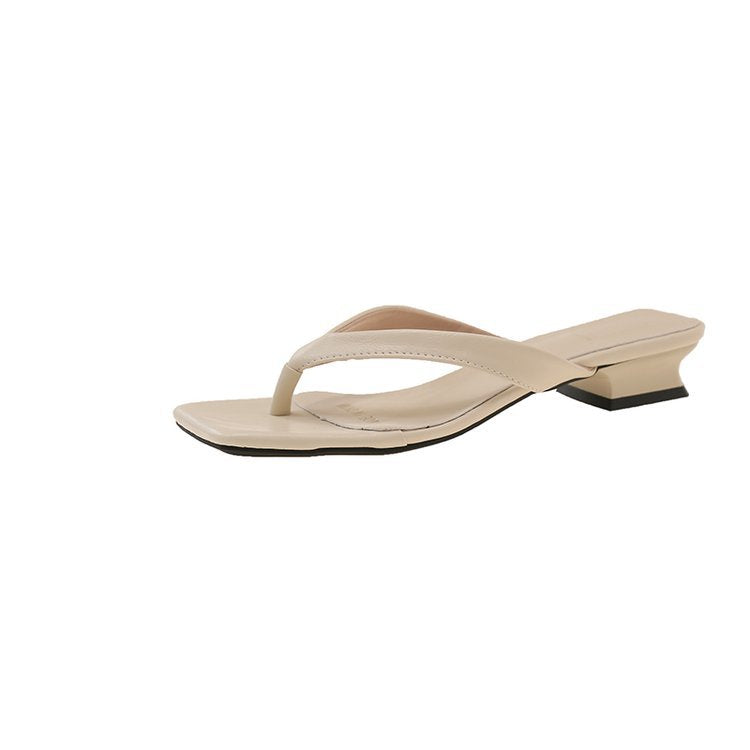 Damen elegante Zehentrenner-Sandaletten mit modischem Blockabsatz R&B
