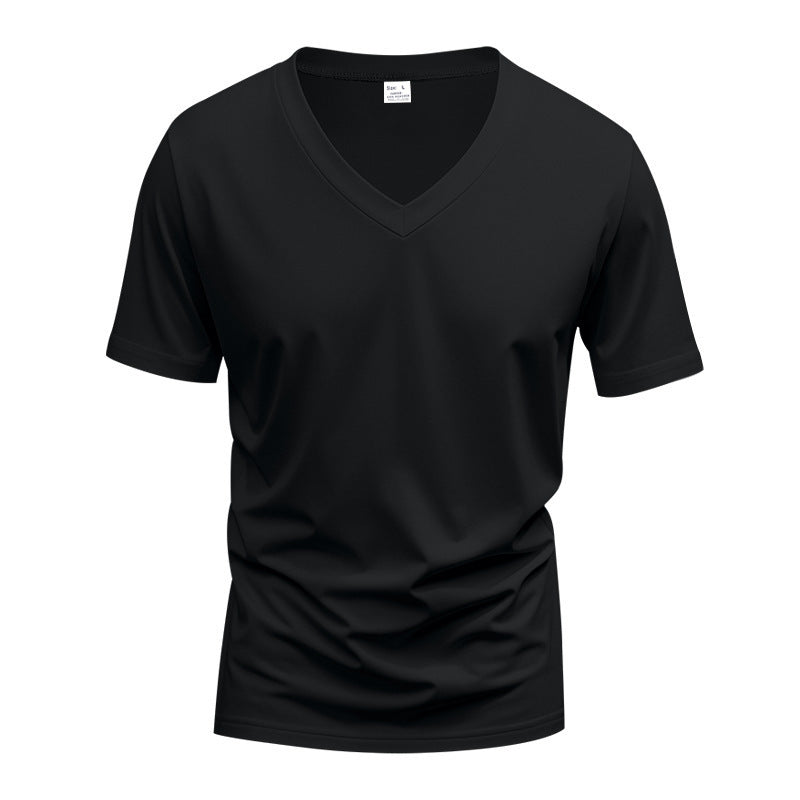 Herren Funktions-T-Shirt mit V-Ausschnitt aus atmungsaktivem Material R&B