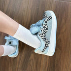 Damen Sportliche Sneakers mit modischem Leo-Muster und bequemer Dämpfung R&B