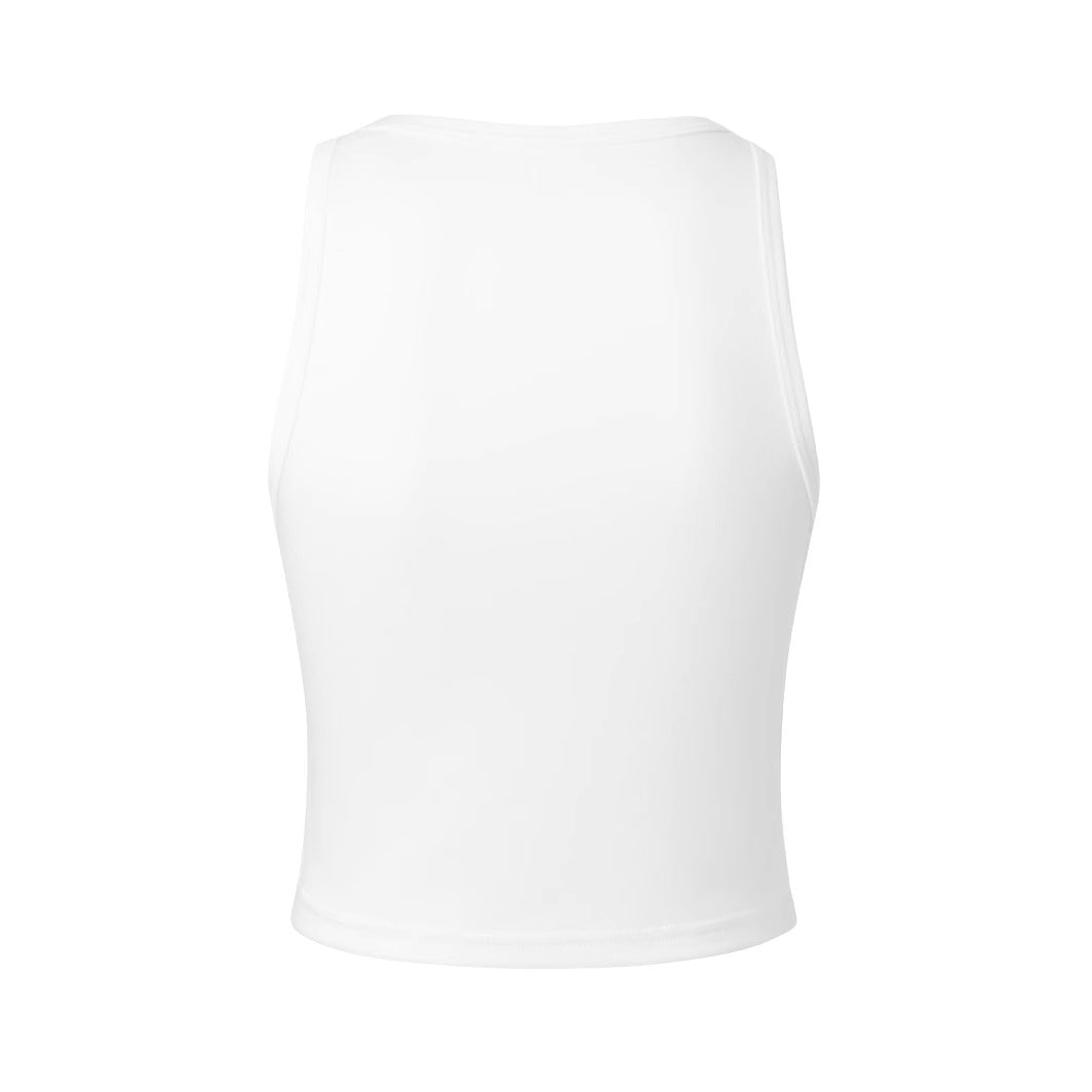 Damen Crop-Top mit inspirierendem Schriftzug und figurbetontem Design R&B