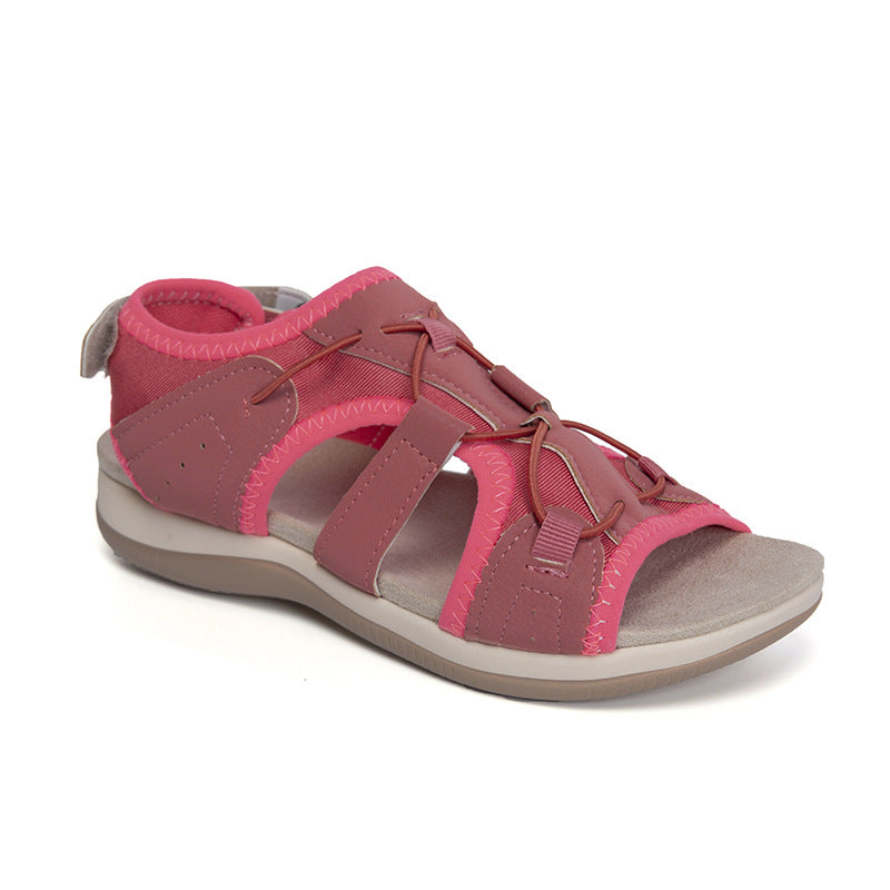 Damen Sportliche Freizeitsandalen mit flexiblem Riemendesign und geschlossenem Fersenbereich