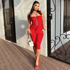 Damen Figurbetontes Midikleid mit Schnürung R&B