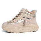 Damen High-Top Sneakers mit isolierendem Fleece-Futter und rutschfester Laufsohle R&B