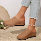Damen Clogs mit floralen Spitzen und rutschfester Sohle R&B