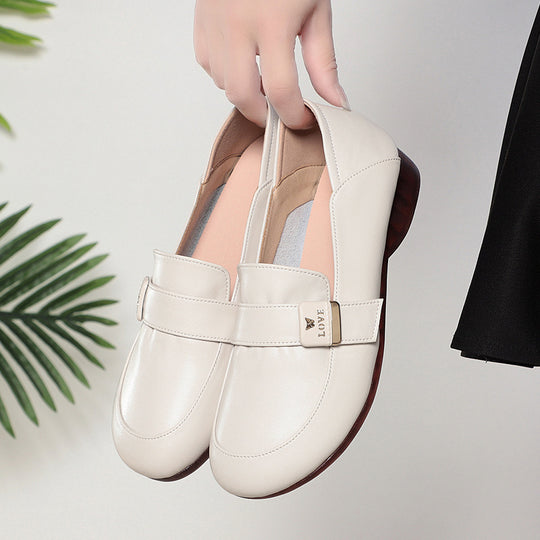 Damen Komfortable Mokassins mit eleganter Schnallenverzierung und flexiblem Fußbett R&B