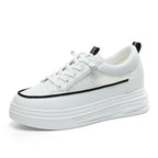 Damen modische Sneakers mit eleganter Plattform und atmungsaktiver Mesh-Oberfläche R&B