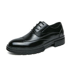Damen Elegante Schnürschuhe mit hochwertigem Leder und rutschfester Sohle R&B