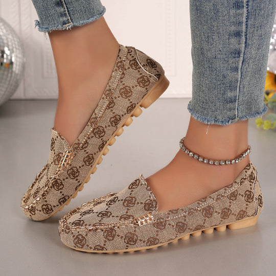 Damen elegante Mokassins mit funkelndem Design R&B