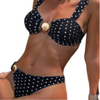 Damen Bandeau-Bikini-Set mit Muschel-Detail R&B