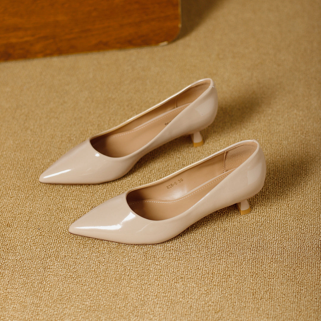 Damen elegante Pumps mit stilvollem Kittelsabsatz R&B