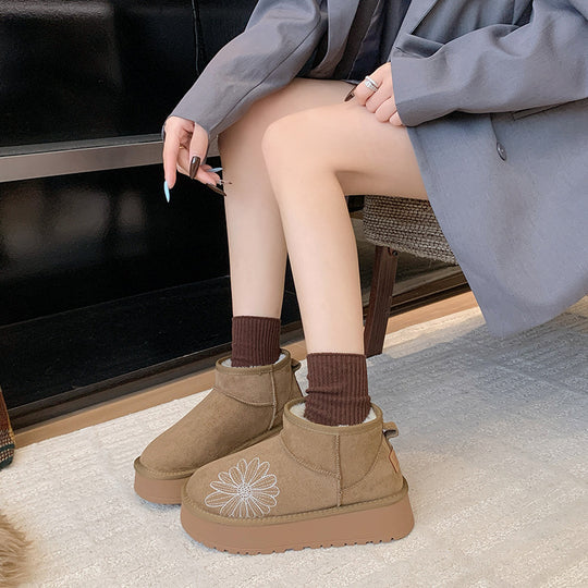 Damen bequeme Winterboots mit ergonomischem Innenfutter und rutschfester Sohle R&B