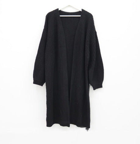 Damen Grobstrick Cardigan mit offenem Schnitt R&B