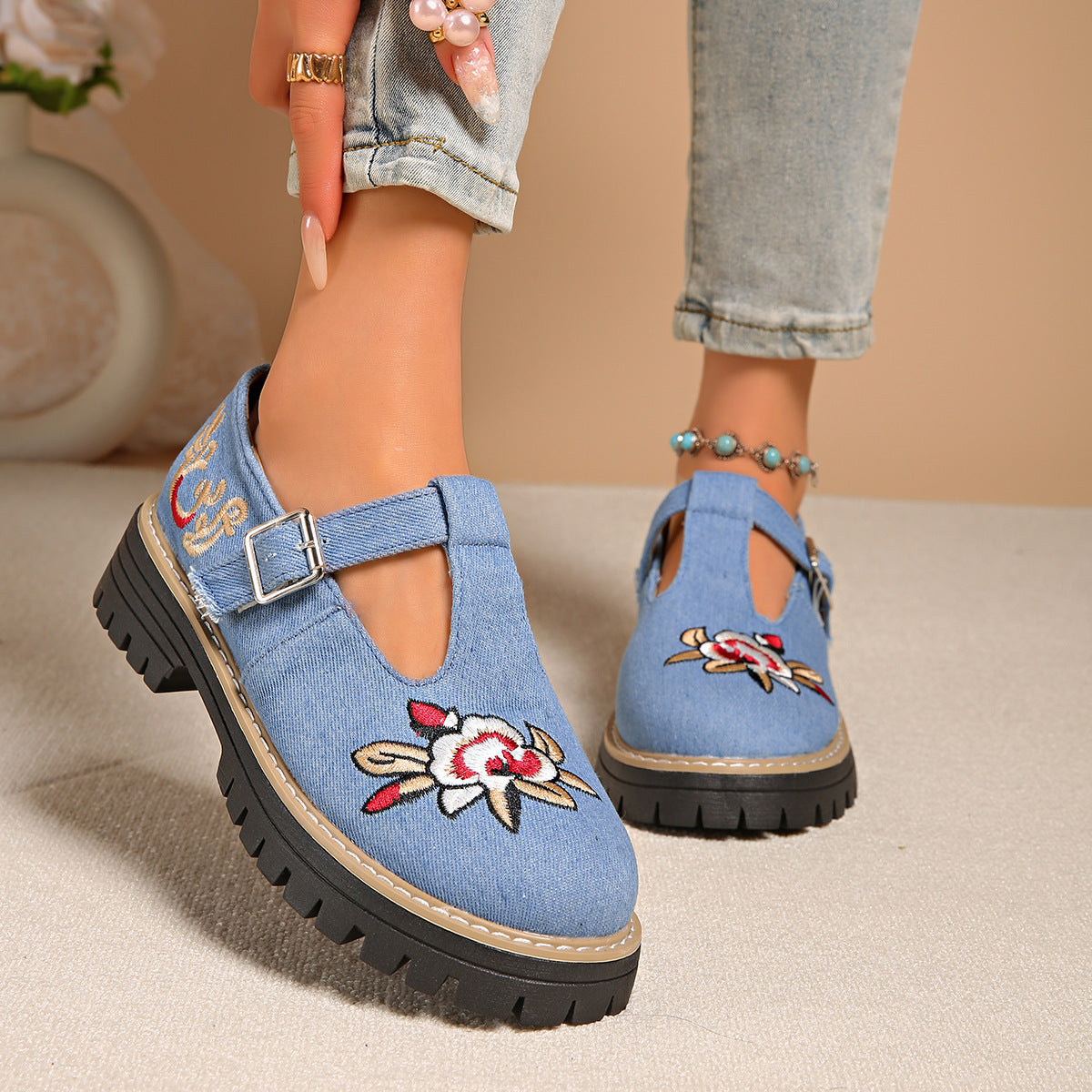 Damen Elegante Slipper mit dekorativer Knotendetail und rutschfester Sohle R&B