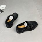 Damen elegante Mokassins mit modischer Schnallenverzierung R&B