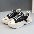 Damen modische Chunky Sneakers mit verstärktem Sohlenprofil und atmungsaktiver Obermaterialstruktur R&B