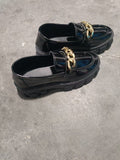 Damen Chunky Loafers mit modischer Kettenapplikation R&B