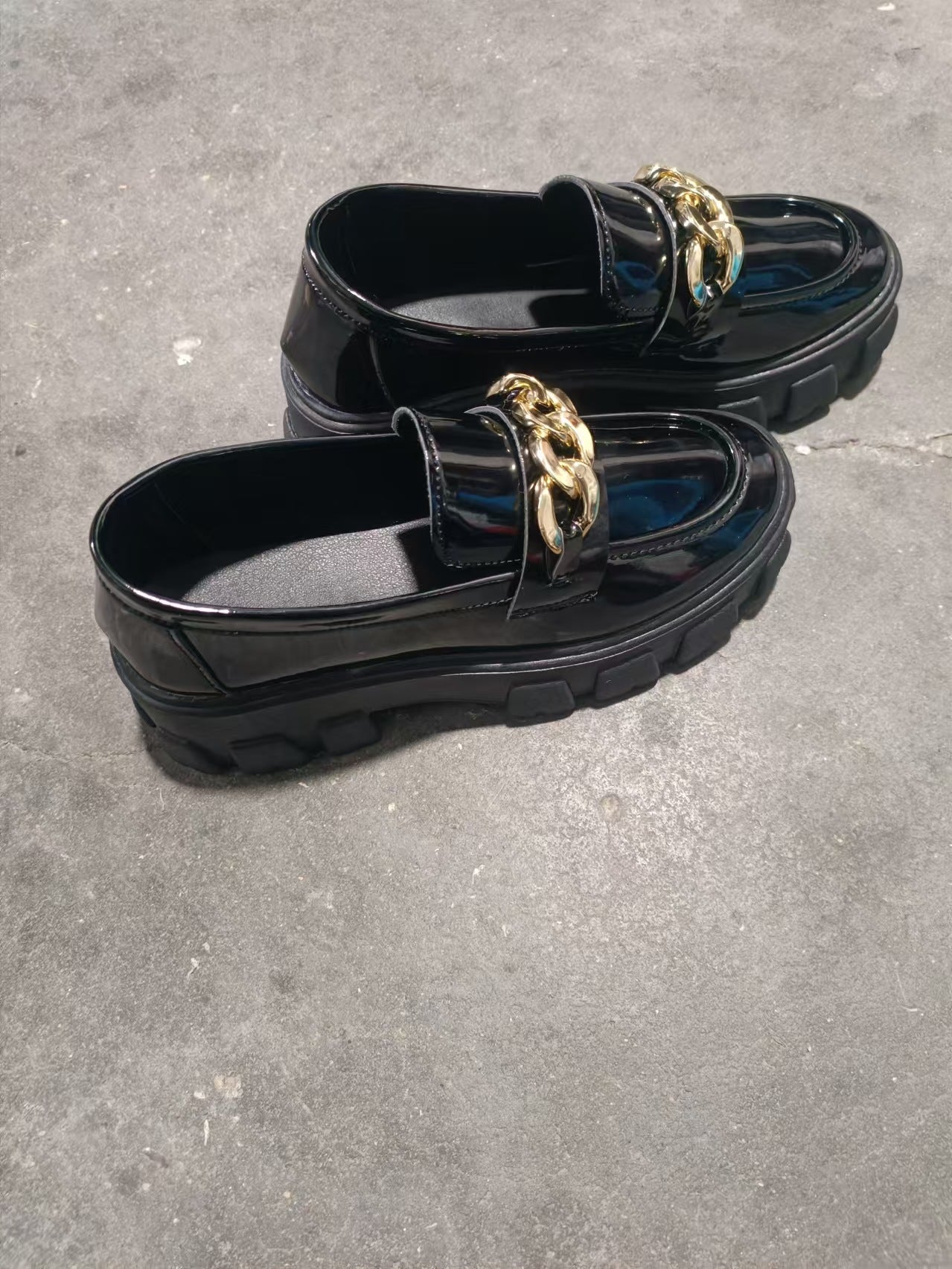 Damen Chunky Loafers mit modischer Kettenapplikation R&B