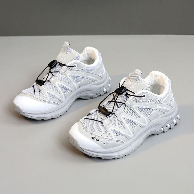 Damen Sportliche Laufschuhe mit elastischen Schnürsystem und atmungsaktiver Mesh-Oberfläche R&B