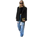 Damen Oversized Blazer mit elegantem Schnitt und doppelten Knopfdetails R&B