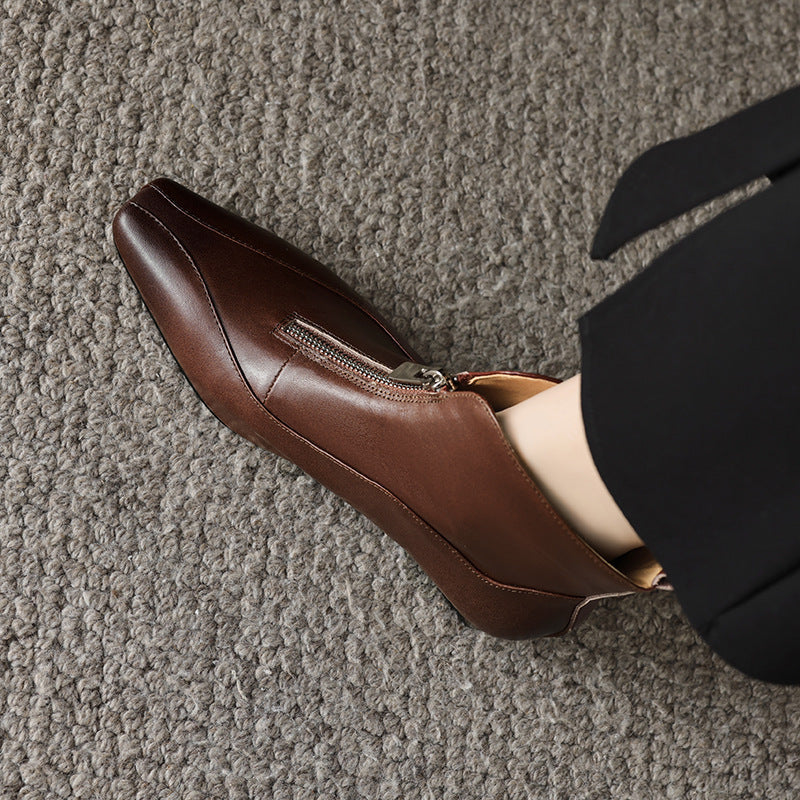 Damen Stiefeletten mit elegantem Reißverschluss und komfortablem Design R&B