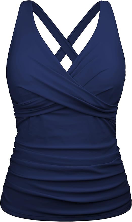 Damen Badeanzug mit Wickelschnitt und figurschmeichelndem Design R&B